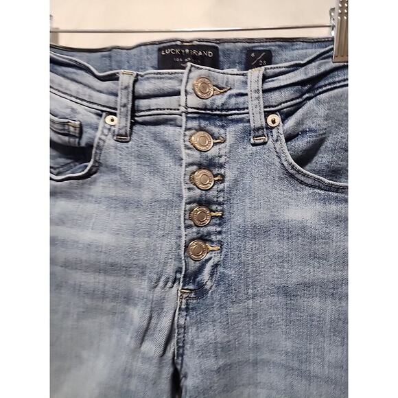Lucky Brand Bridgette Skinny Jeans Womens Size 6/28 Blue Mid Rise Spandex Blend - Picture 3 of 6